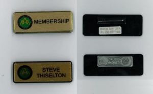Individual Club Name Badges